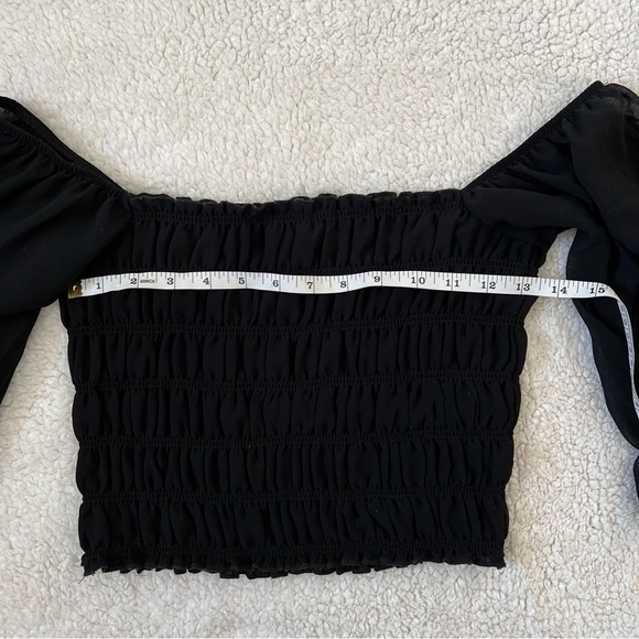 Garage Chiffon Puff Sleeved Blouse - Picture 9 of 11